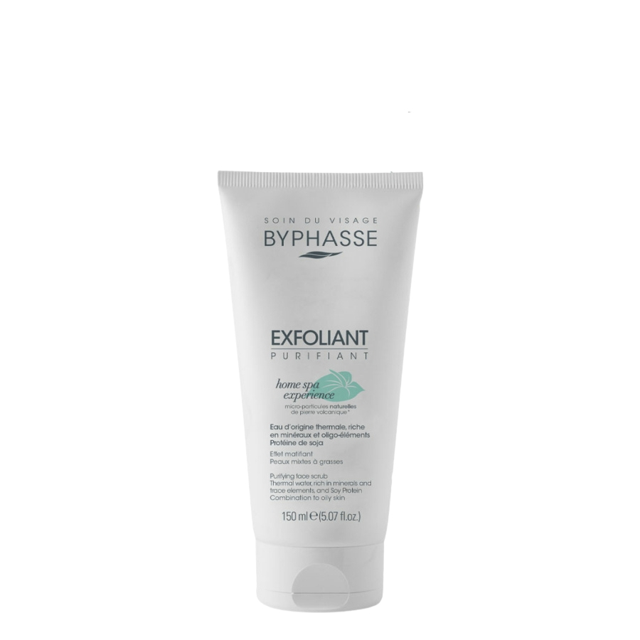 Byphasse Home Spa Experience tisztító arcradír zsíros és kombinált bőrre (150 ml)