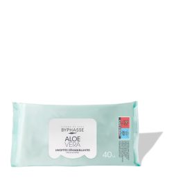  Byphasse Sminkeltávolító törlőkendő aloe verával érzékeny bőrre 40db