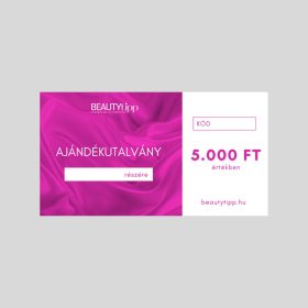 BeautyTipp ajándékutalvány 5000 Ft értékben 1 db