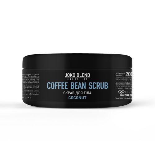 Joko Blend coffee bean scrub – kávés testradír – kókusz 200g