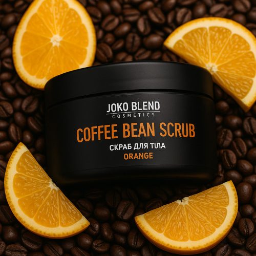 Joko Blend coffee bean scrub - kávés testradír - narancs 200g