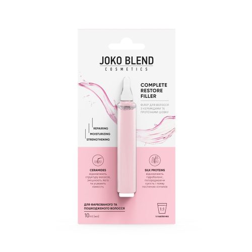 Joko Blend Complete Restore Filler – hajfeltöltő ampulla ceramidokkal és selyemproteinnel 10ml