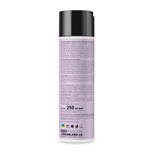 Joko Blend anti yellow shampoo - hamvasító sampon szőke, melírozott és ősz hajra 250ml