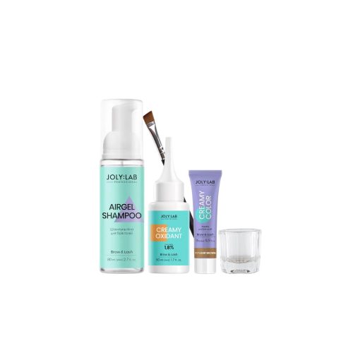 JolyLab Professzionális Otthoni Szemöldök- és Szempillafestő Szett - sötét szőke 1db