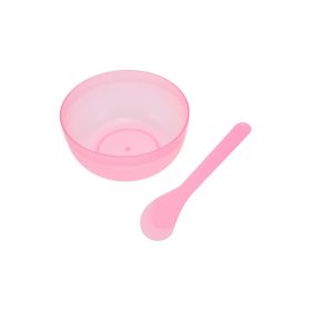 Keverőtál arcmaszkhoz spatulával - pink 1db