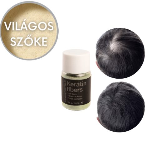 TCR Keratin Fiber - 2in1 hajépítő keratin szál és hajdúsító por - light blond/világos szőke 2,5g
