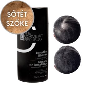   TCR Keratin Fiber - 2in1 hajépítő keratin szál és hajdúsító por - dark blond/sötét szőke 25g