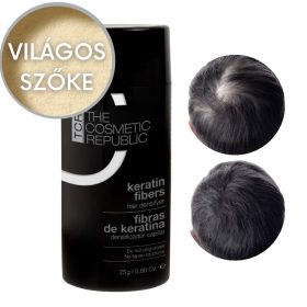   TCR Keratin Fiber - 2in1 hajépítő keratin szál és hajdúsító por - light blond/világos szőke 25g