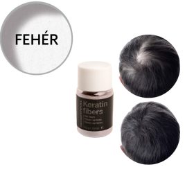   TCR Keratin Fiber - 2in1 hajépítő keratin szál és hajdúsító por - white/fehér 2,5g